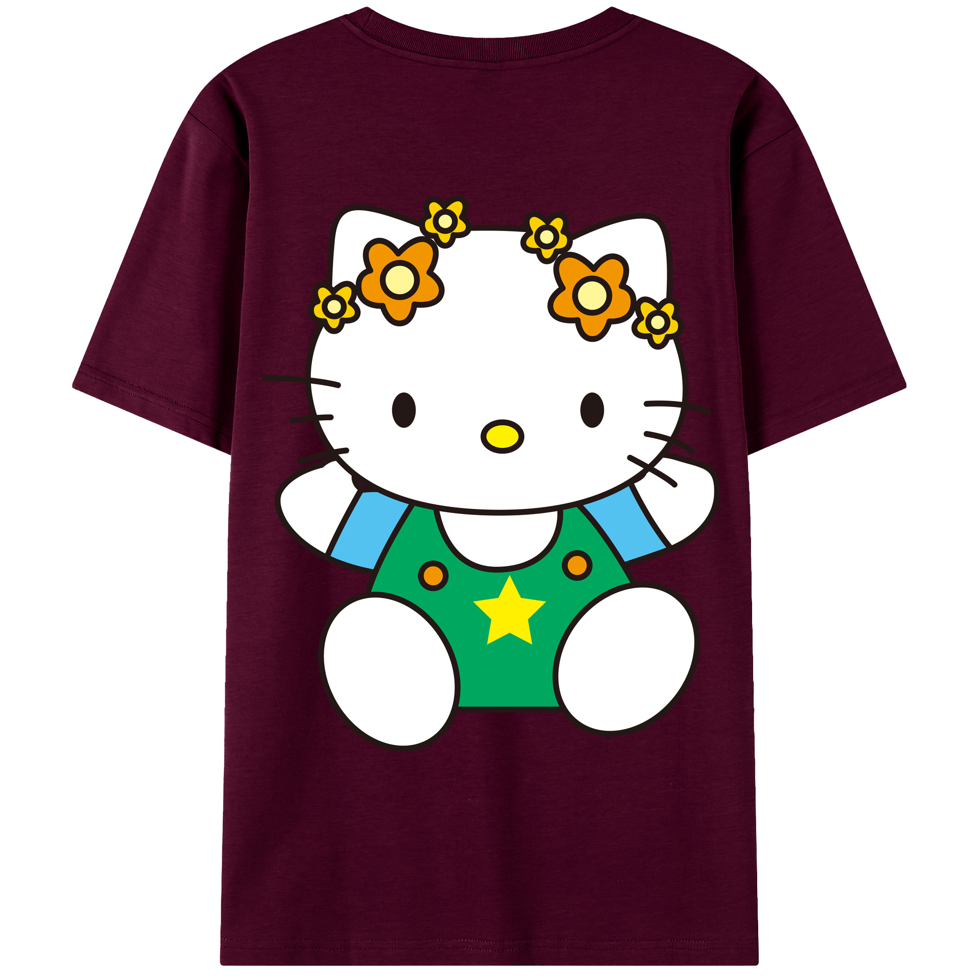 （画像用） Hello Kitty ハローキティ レディース半袖Tシャツ(バックプリント)